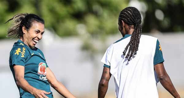 Foto de treino da seleção